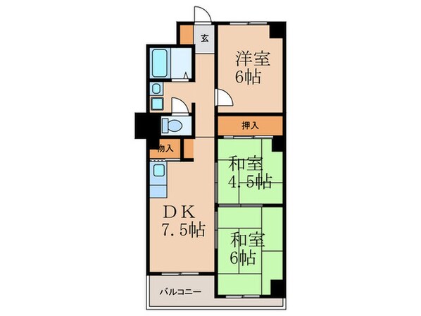 サンコーポ安井 No.1の物件間取画像